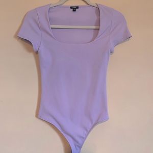 Express Summer pastels bodysuits 2 pc lilac and light blue. Sz sm small.